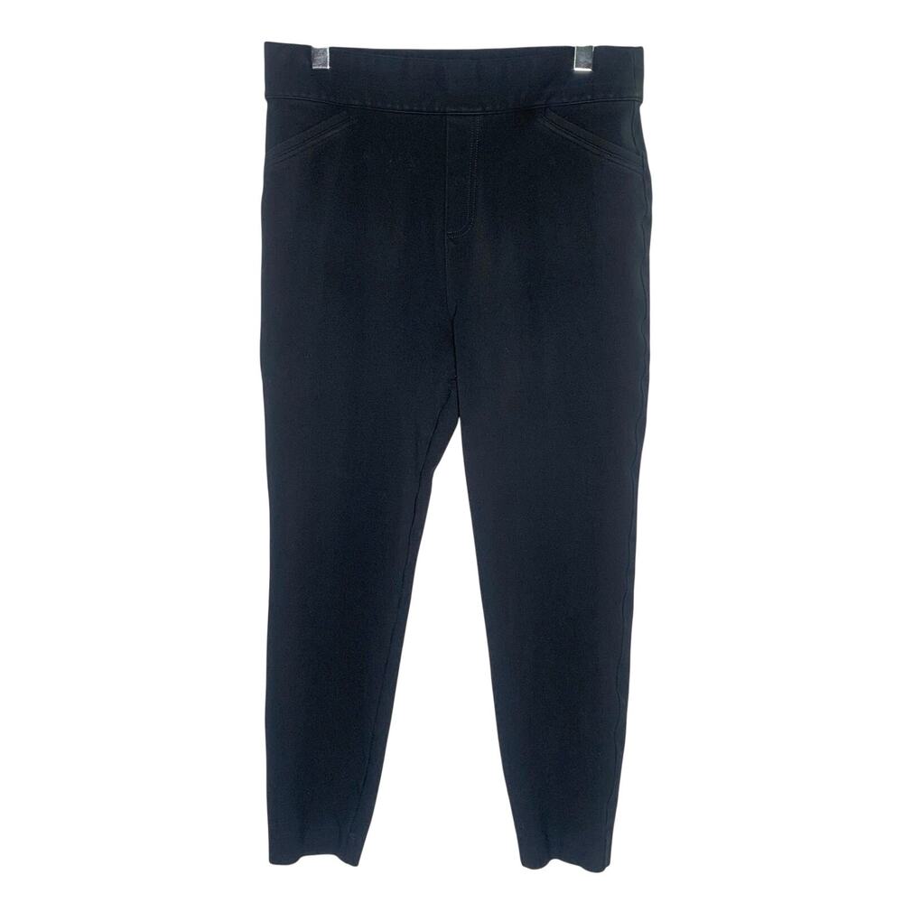 SPANX Back Seam Skinny Ponte Ankle Pants 1X Classic Black Pull On